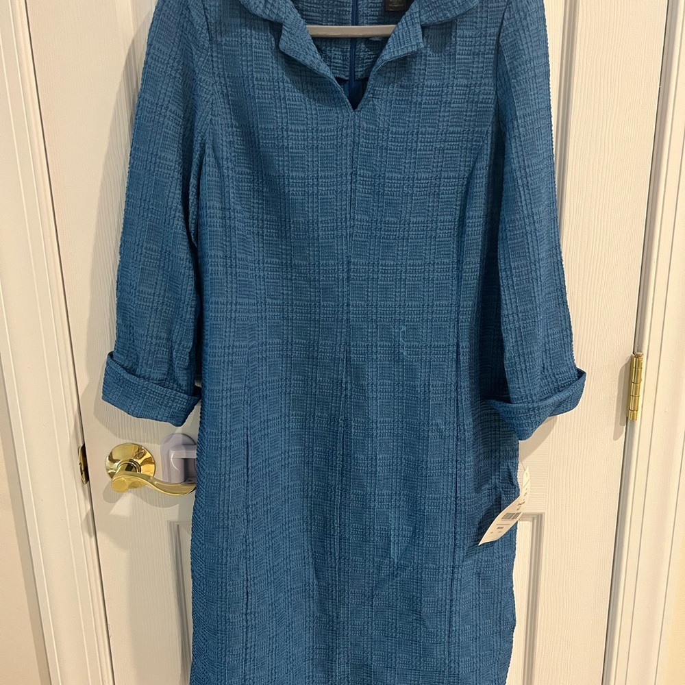 Blue Textured Dress - NWT